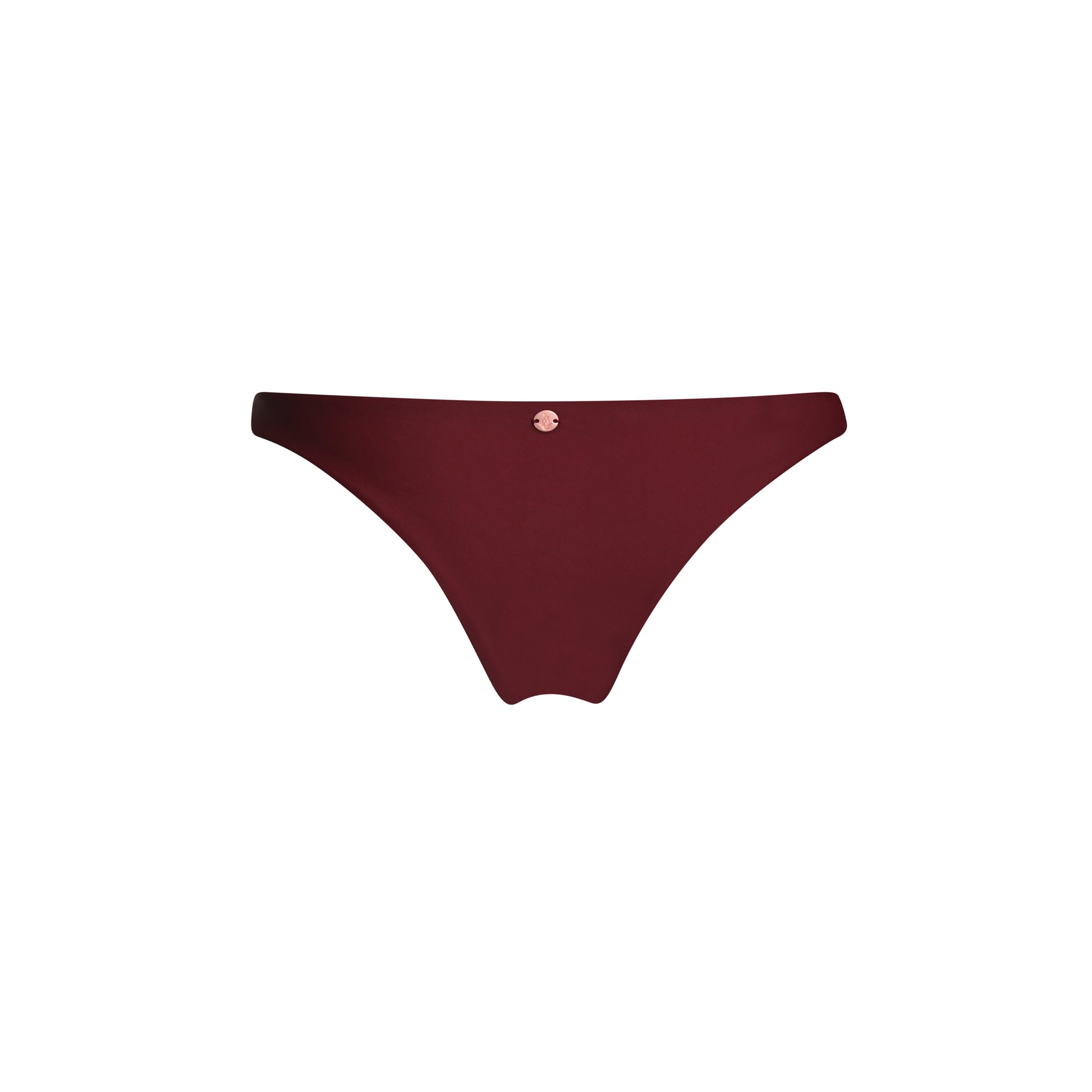 bikini bottom cheeky brazilian mid coverage ruby red burgundy surf