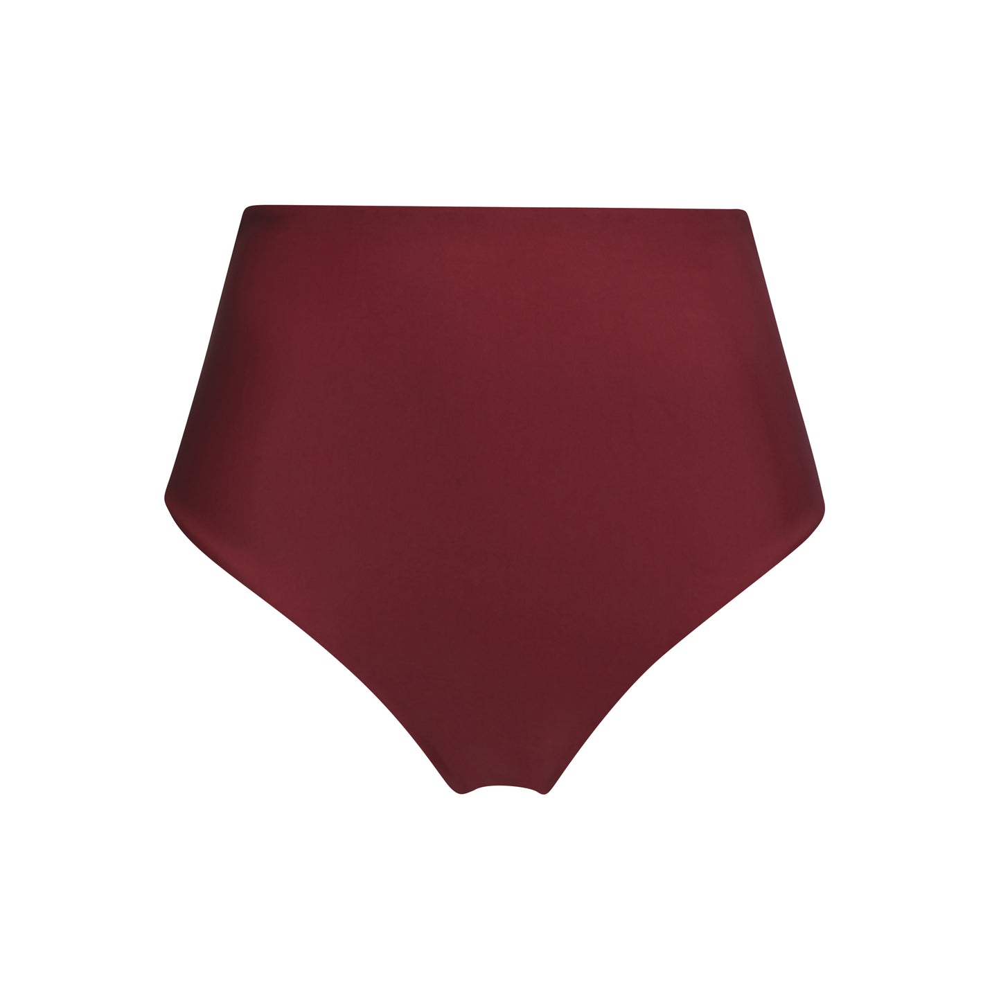 high waist bikini bottom brief seamless surf red burgundy