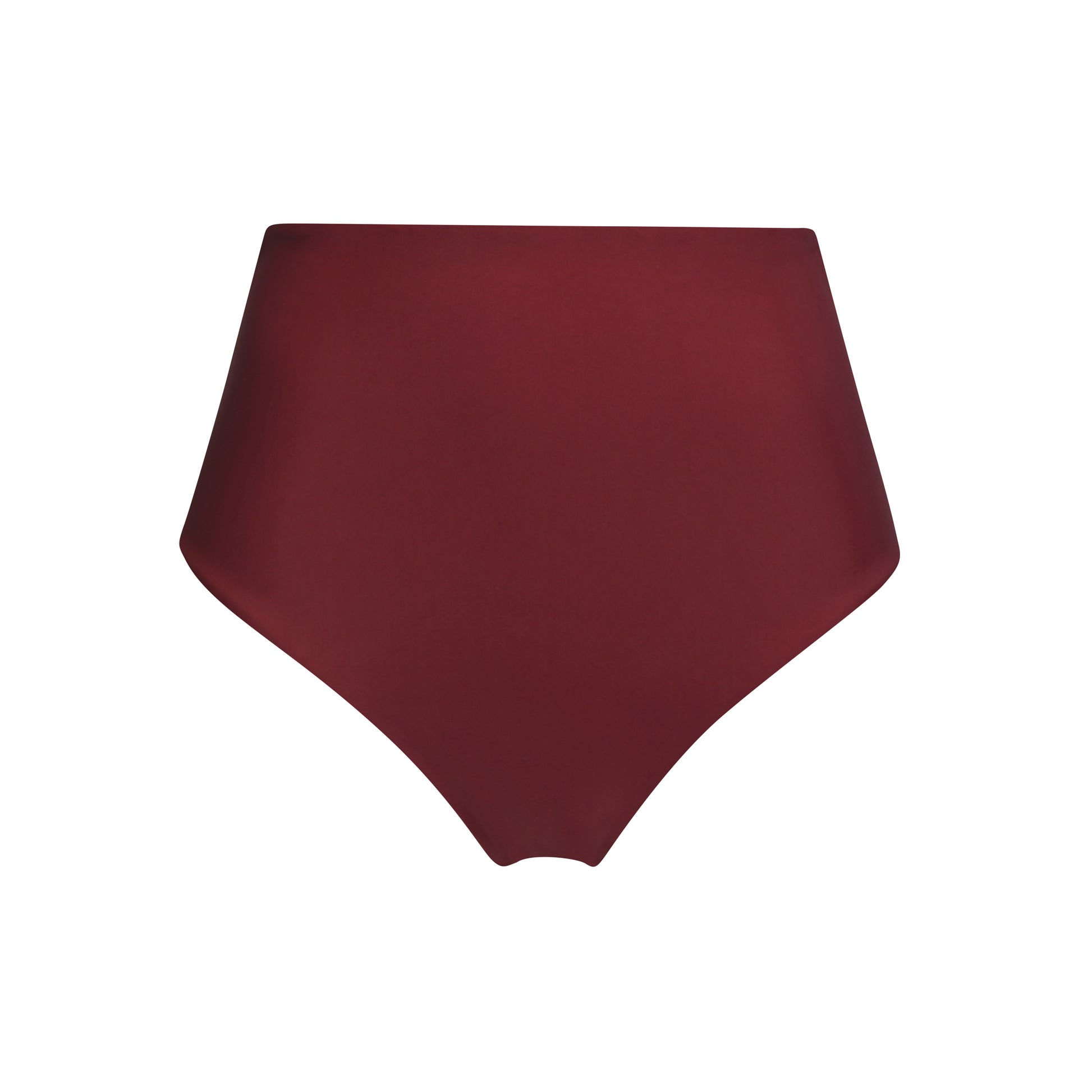 high waist bikini bottom brief seamless surf red burgundy