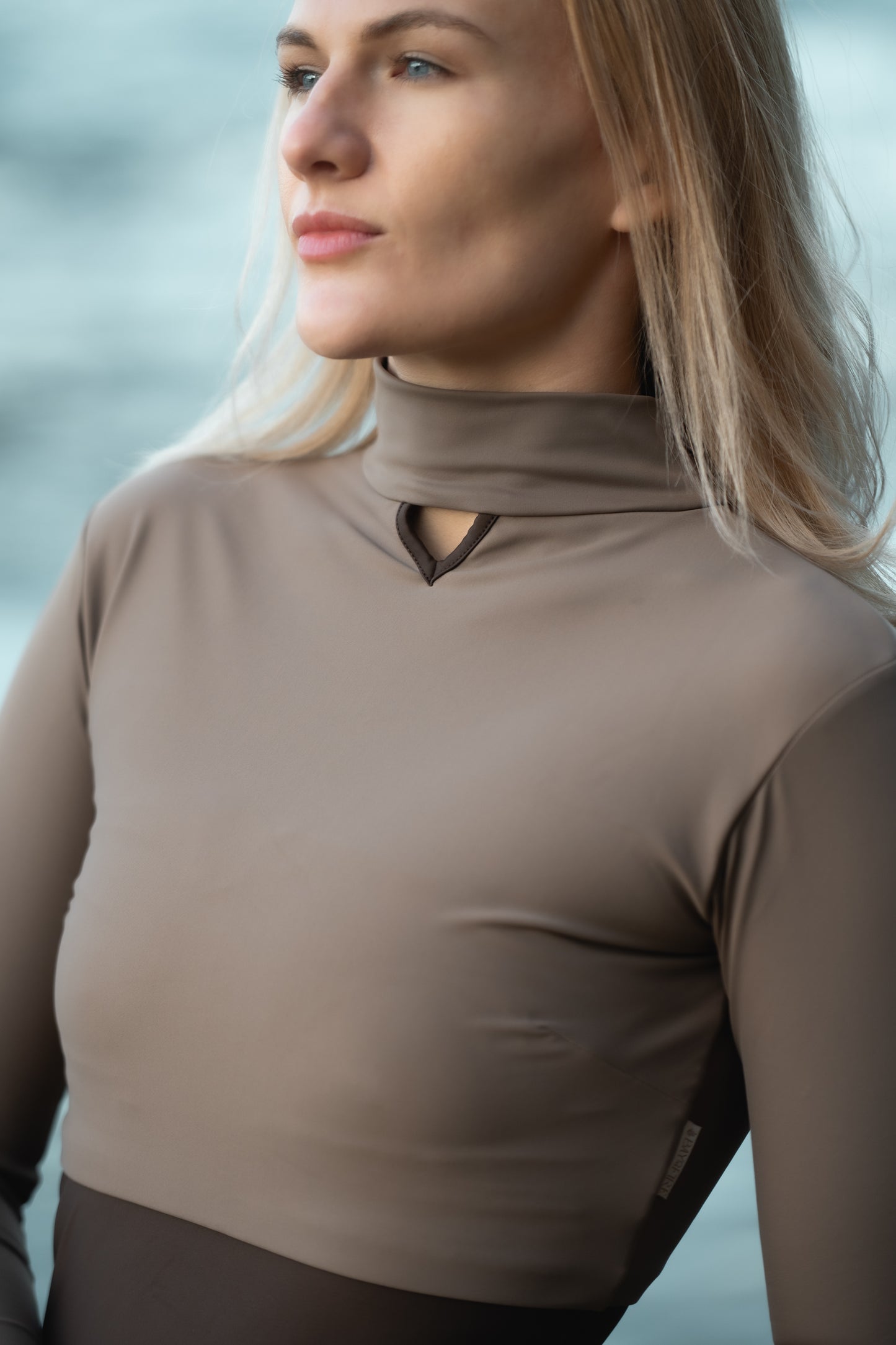 Bloom Crop Top ~ Mocha