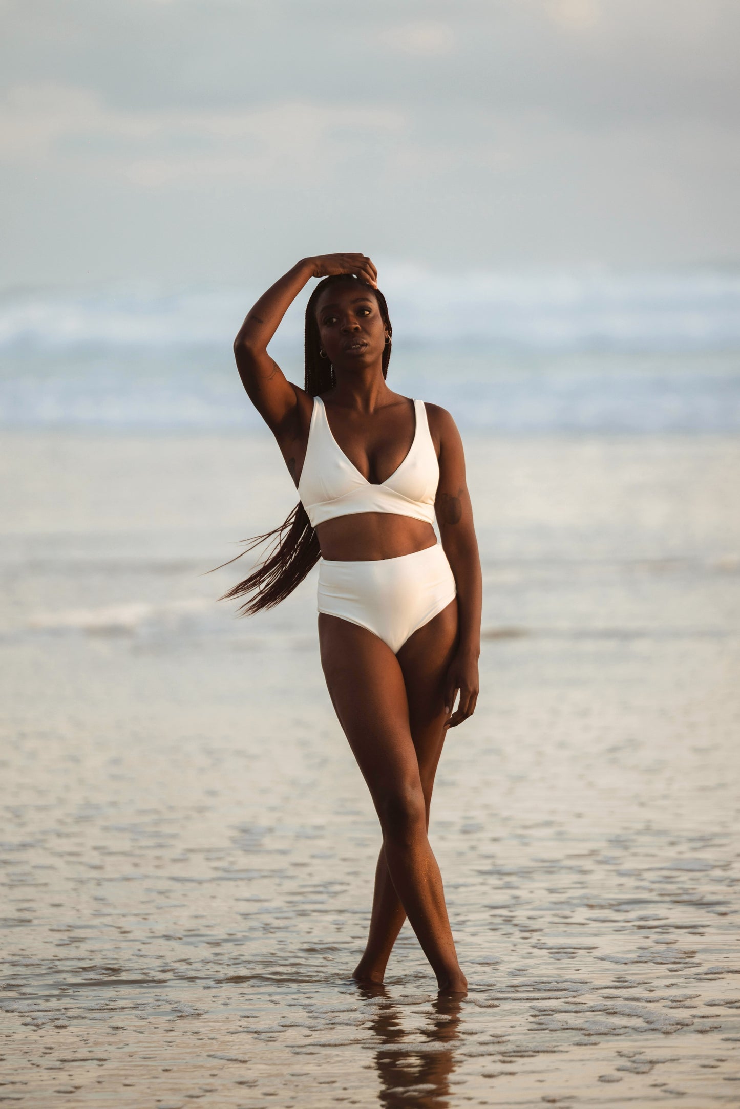 Essential High Waist Bottom ~ Off White