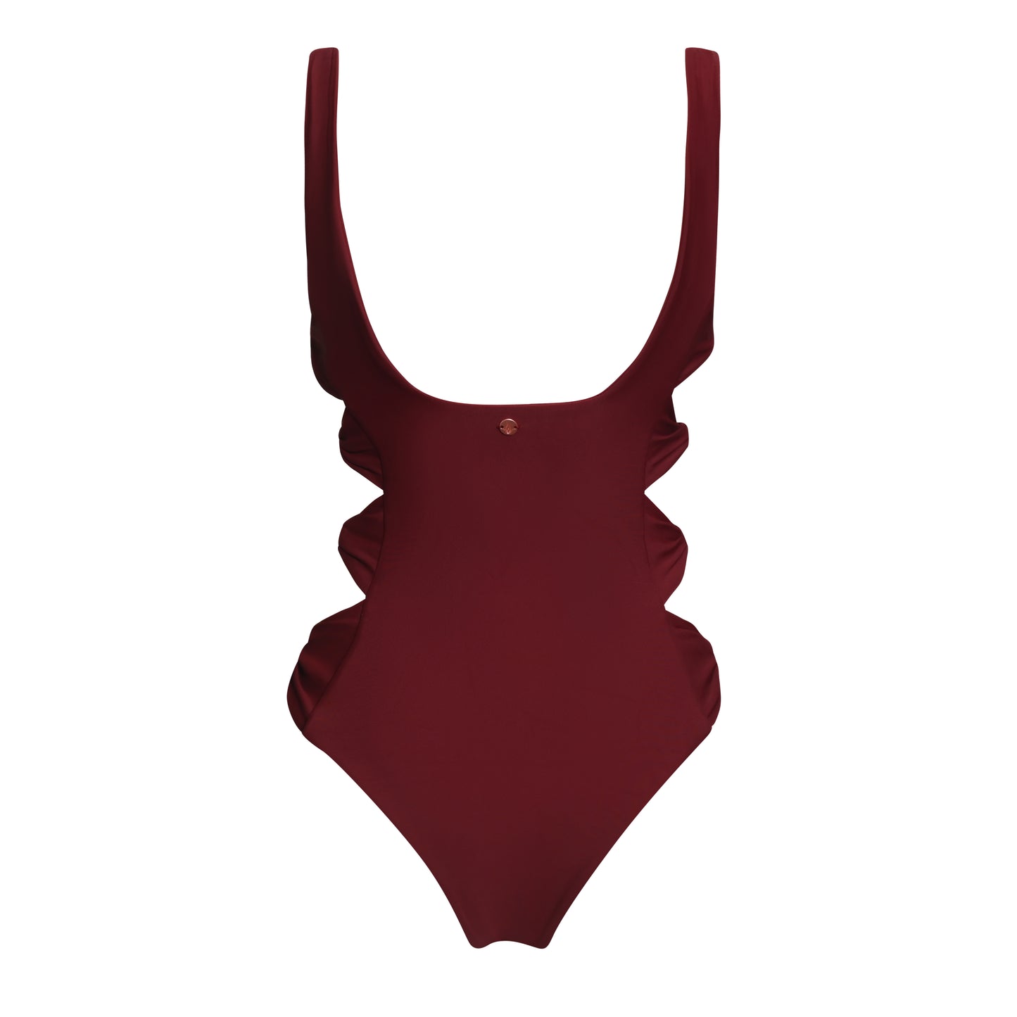 swimsuit one piece cut outs bows surf ruby burgundy