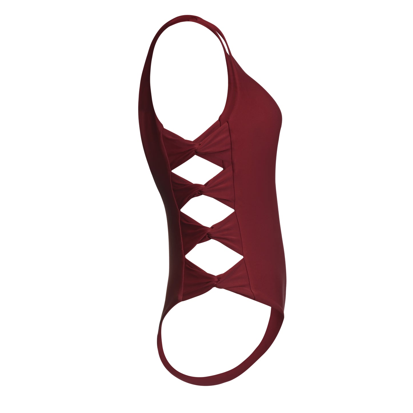 swimsuit one piece cut outs bows surf ruby burgundy