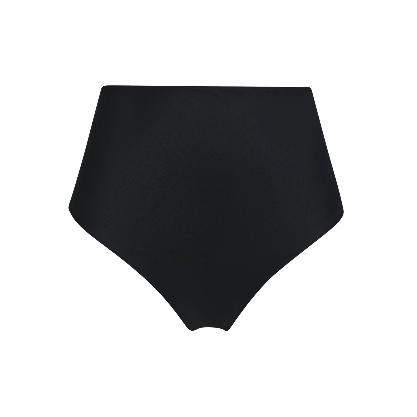 high waist bikini bottom brief seamless surf black noir