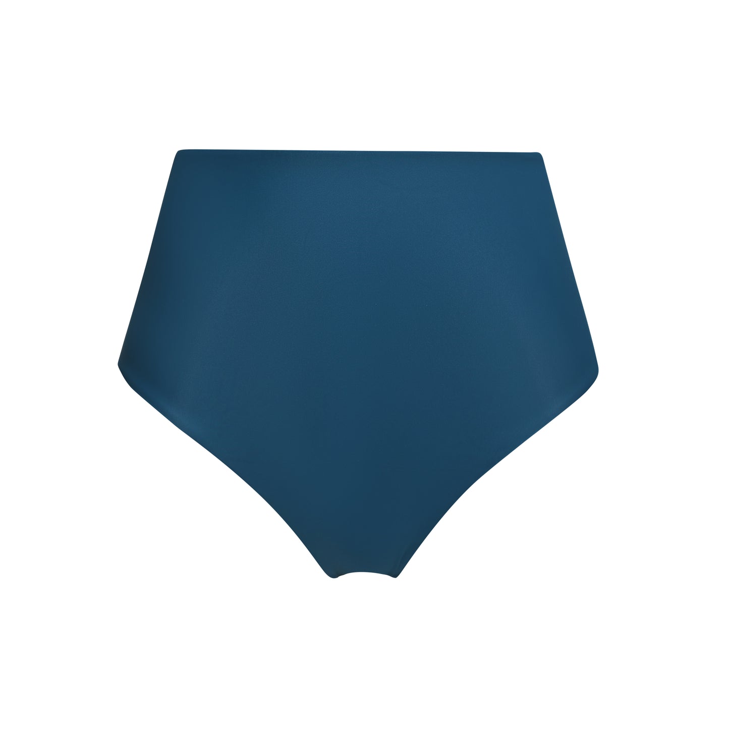 high waist bikini bottom brief seamless surf teal blue