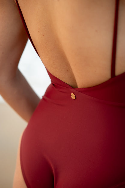 Seacliff Swimsuit ~ Ruby Red