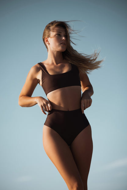 Sunstone Bikini Top ~ Chocolate