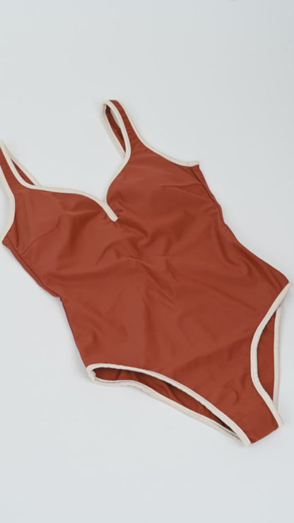 Solstice Swimsuit ~ Terracotta