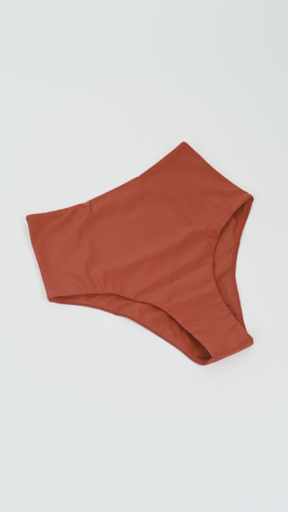 Essential High Waist Bottom ~ Terracotta